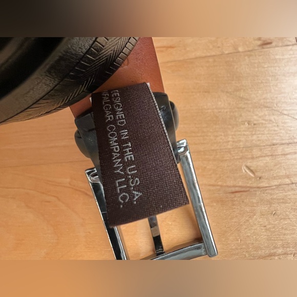 👔Italian Vegetable Tanned Leather | Trafalgar Belt | 36/90 | Black with Silver - Picture 5 of 17